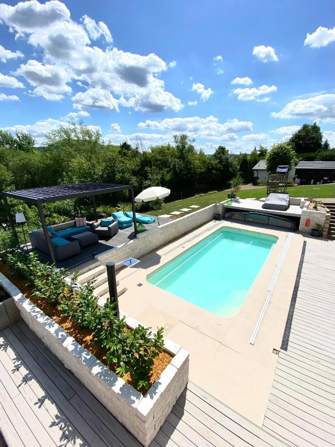 gemütliches Apartment mit Pool bei Jena Kahla  Exterior foto